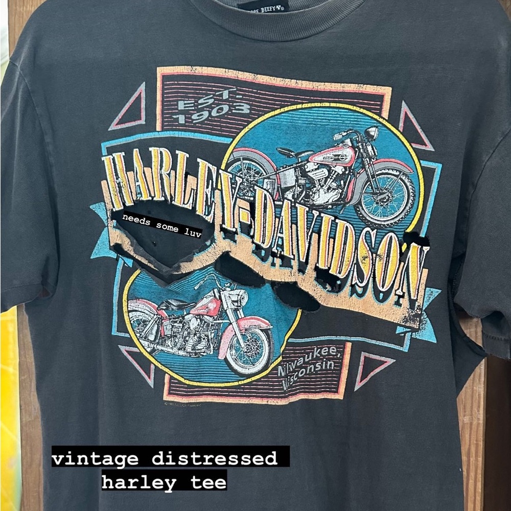 VINTAGE Harley Davison Tee